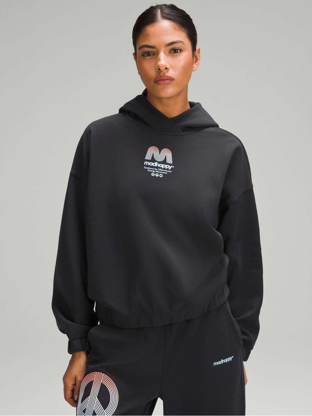 40. Lululemon x Madhappy Relaxed Cropped Hoodie Black size 4